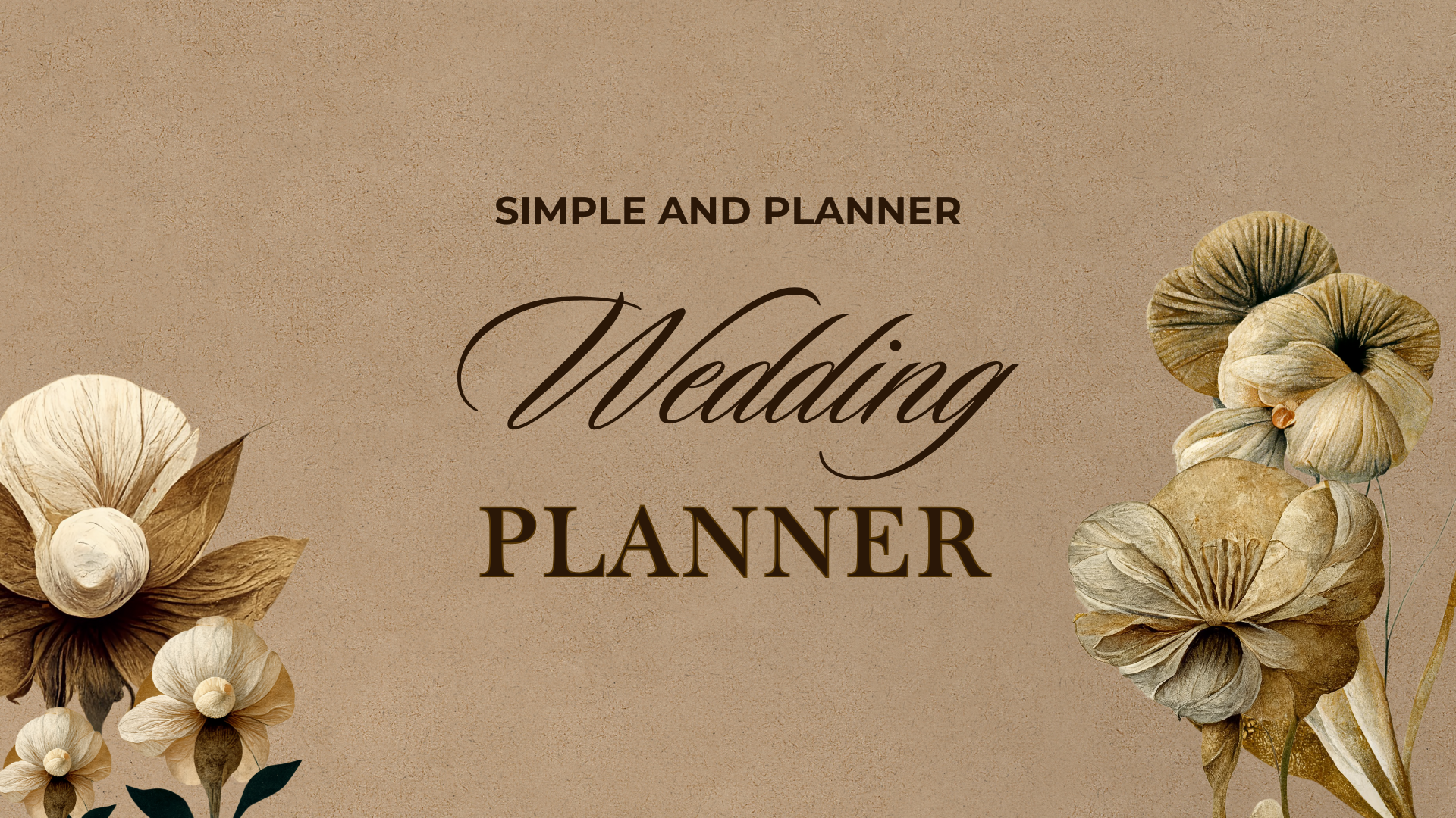 Simple and Practical Wedding Planner