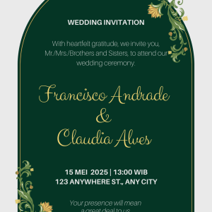 Aesthetic Elegant Wedding Islamic Website Invitation