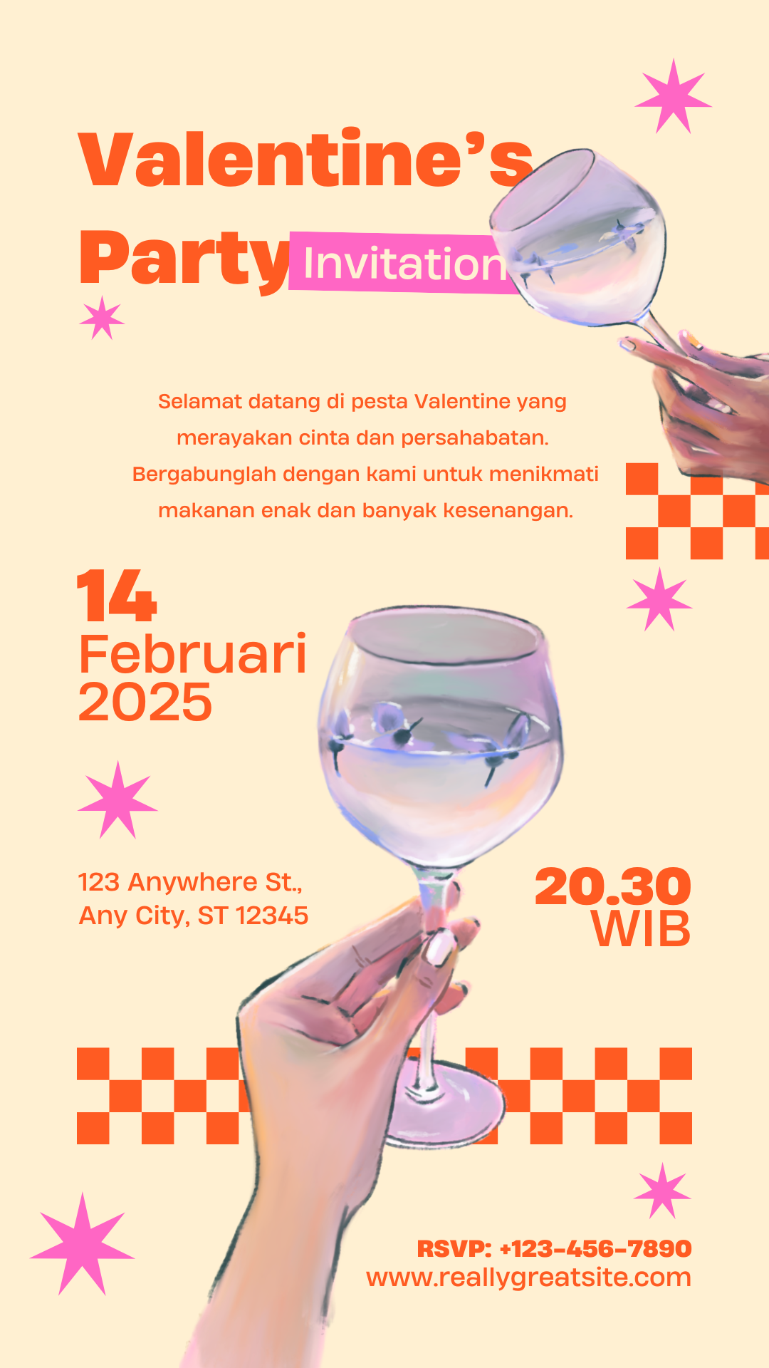Valentine Party Website Invitation