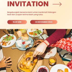Thanksgiving Dinner Website Invitation