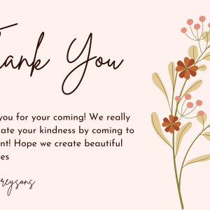 Event Thank You Card