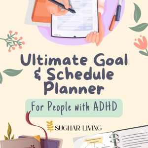 Ultimate ADHD Planner for Adults | Digital Goal & Schedule Planner for Focus, Motivation & Time Management | Undated Neurodivergent-Friendly Organizer